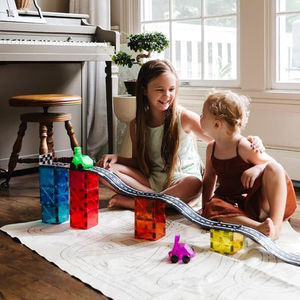 Magna-Tiles Downhill Duo 40-Piece Set, Black