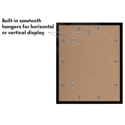 Americanflat 16x20 Picture Frame Set of 5 in Black - Use as 12x16 Picture Frame with Mat or 16x20 Frame Without Mat - Picture Frames Collage Wall Decor with Plexiglass Cover - Gallery Wall Frame Set