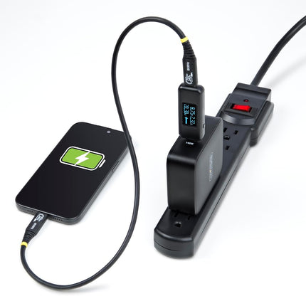 StarTech.com USB-C Power Tester, Digital Multimeter, Bi-Directional Voltage and Current Meter, 240W PD EPR, Cable/Port Tester