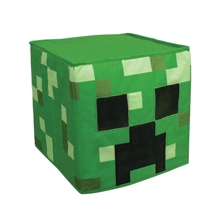 DISGUISE 116909-15L CREEPER HEADPIECE/BLOCK HEAD Minecraft Dress Up & Accessories, Green, One Size