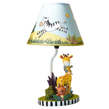 Fantasy Fields - Kids Table Lamp Bedside Light - Sunny Safari - Child Friendly Water-based Paint
