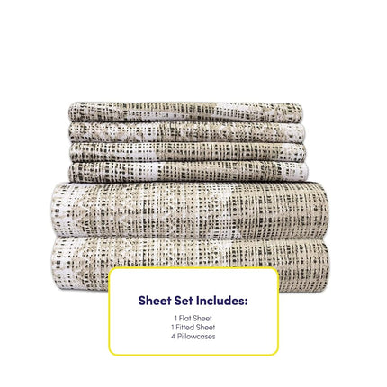 Sweet Home Collection King Size Bed Sheets - 6 Piece 1500 Supreme Collection Fine Brushed Microfiber Deep Pocket King Sheet Set Bedding - 2 Extra Pillow Cases, Monaco