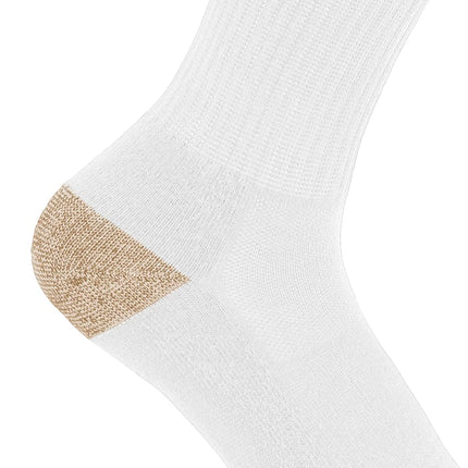Carhartt Men's SC1156M Midweight Crew Sock 6-Pack, White, X-Large