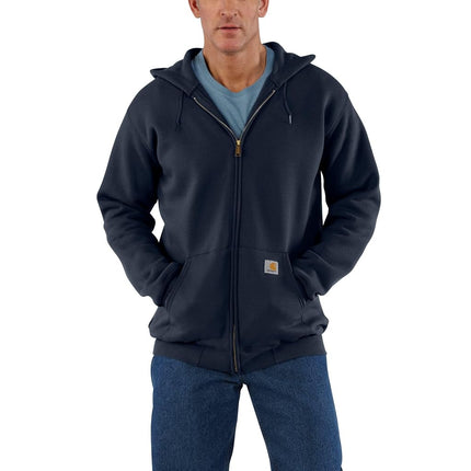 Carhartt Men's MidWeight Hooded Zip Front Sweatshirt - Blue - XL Tall
