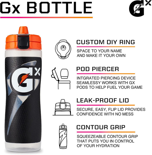 Gatorade Gx, Negro Mármol, 887 ml