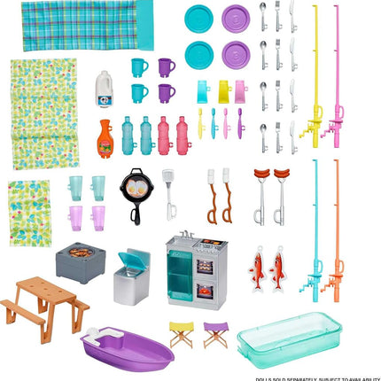 Barbie 3-in-1 DreamCamper Vehicle, Approx. 3-ft, Transforming Camper with Pool, Truck, Boat and 60 Accessories, Makes a Great 3 to 7 Year Olds