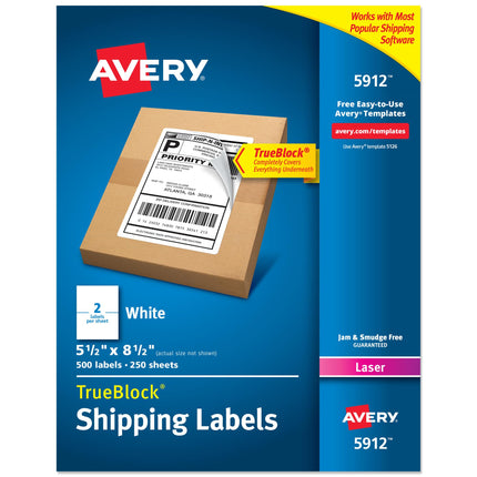 Avery Shipping Address Labels, Laser Printers, 500