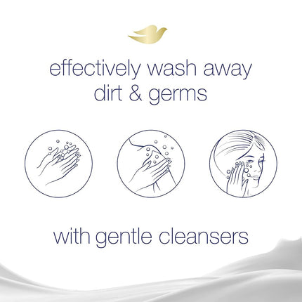 Pain de beauté Dove Soin Hydratant Concombre et Thé Vert Pour une peau plus douce Plus hydratant qu'un savon 106 g, 14 pains