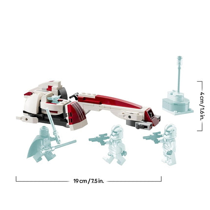 LEGO Star Wars BARC Speeder Escape Set, Buildable The Mandalorian Toy for 8+ Year Old Boys & Girls, Speeder Bike Model Kit Includes 3 Character Minifigures & a Grogu Figure, Kids' Building Toys 75378