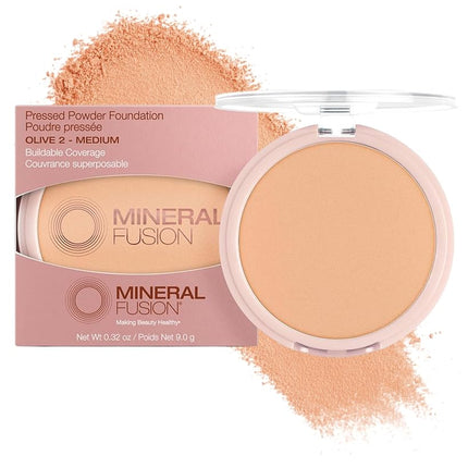 Mineral Fusion Pressed Powder Foundation - 02 Oliv