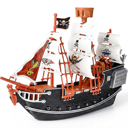 Rhode Island Novelty 10 Inch Pirate Ship Toy Boat 