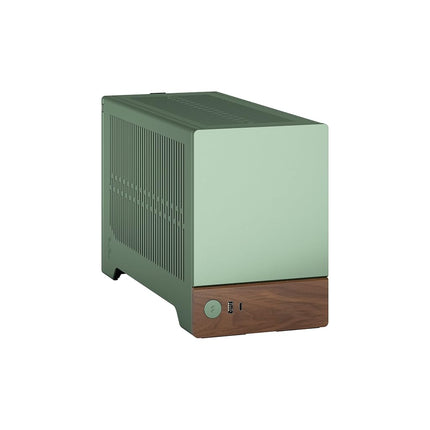 Fractal Design Terra Jade - Wood Walnut front panel - Small form factor - mITX gaming case – PCIe 4.0 riser cable – USB Type-C - Anodized aluminum panels