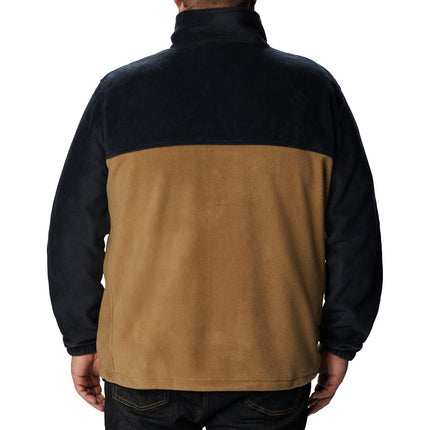 Columbia Men's Steens Mountain Full Zip 2.0 Fleece Jacket, Black/Delta, 3X