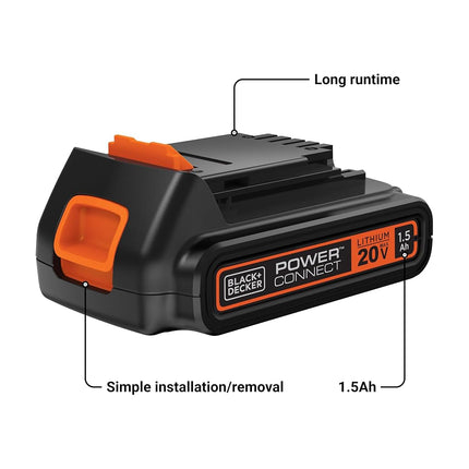 BLACK+DECKER LBXR20 Decker 20V Lithium Battery, Compatible with Black & Decker