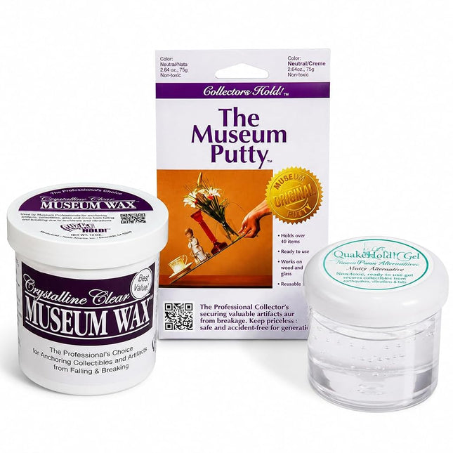 3 Pack Museum Gel, Wax and Putty