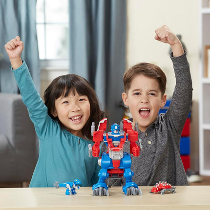 Transformers Rescue Bots Knight Watch Optimus Prime, Playskool Heroes Action Figure Toy (Amazon Exclusive)