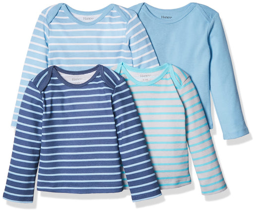 Hanes Baby Long-Sleeve Undershirt, Flexy Soft Knit