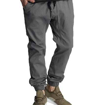 Southpole Men's basic Casual Pants, Dark Grey, S U