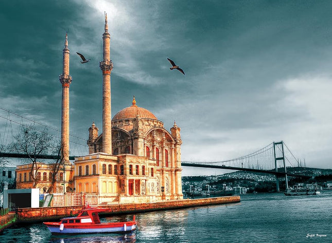 Anatolian 1000 Piece - Puzzle - Ortakoy Mosque Nostalgia Puzzle