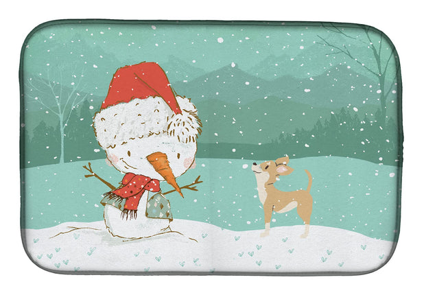 Caroline's Treasures CK2081DDM Tan Chihuahua Snowm