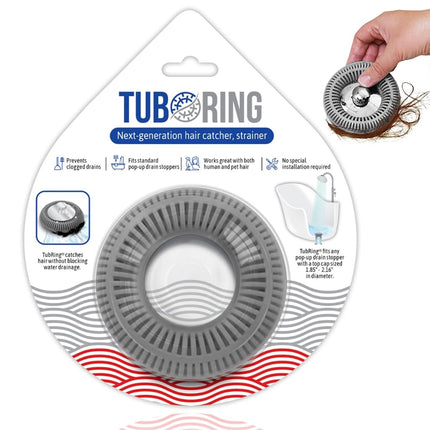 TUBRING The Ultimate Tub Drain Protector Hair Catc