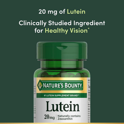 Nature's Bounty Lutein 20 mg, 40 Softgels