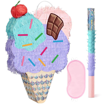 WERNNSAI Ice Cream Piñata - Summer Ice Cream Party