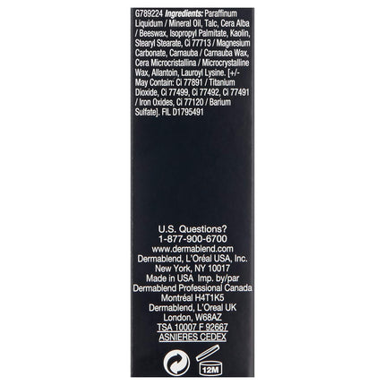 Dermablend Quick Fix Body Foundation Stick - Provides Natural, Non-Cakey Finish - Flawless Coverage For Skin Imperfections - Post Laser And Surgical Use - Long Lasting Coverage - 65W Bronze - 12 G