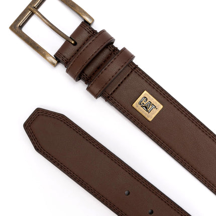 Ceinture Caterpillar pour homme Triple Edge Stitch, Marron, 36
