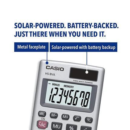 Casio Inc. HS8VA Standard Function Calculator