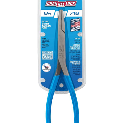 Channellock CHL718 Long Reach Flat Nose Plier