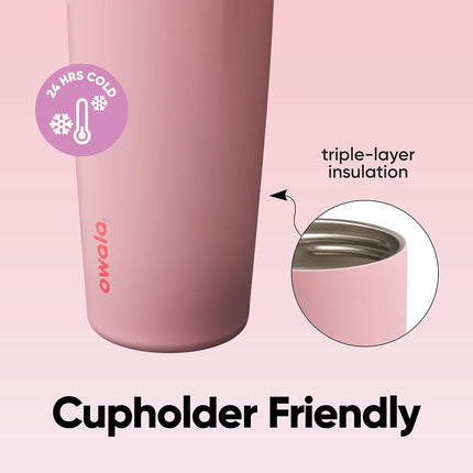 Owala FreeSip Sway Insulated Water Bottle - 887ml (30oz) Angel Food Cake