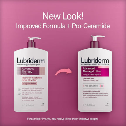 Lotions Lubriderm Advanced Therapy, 709 ml (lot de 3)