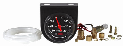 Bosch SP0F000050 Style Line 2" Mechanical Vacuum/Boost Gauge (Black Dial Face, Black Bezel)
