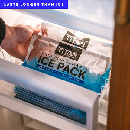 Arctic Zone Titan Deep Freeze High Performance Ice Pack for Lunch Box or Cooler, Set of 2 - 600 grams each, (5-88600-00-1E)