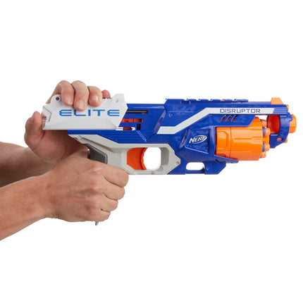 Lanzador NERF Disruptor Elite - Tambor giratorio de 6 dardos, disparo rápido, incluye 6 dardos oficiales Nerf Elite - para niños, adolescentes y adultos