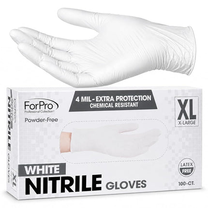 ForPro Disposable Nitrile Gloves, Chemical Resista