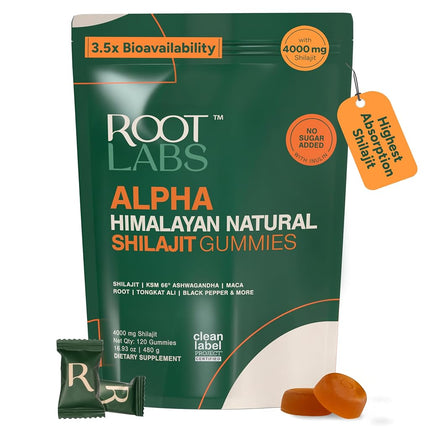 ROOT LABS 10-in-1 Alpha Shilajit Gummies | 4000 mg