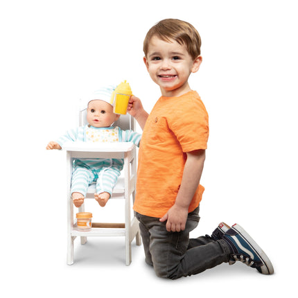 Melissa & Doug Play High ChairPretend Play High Chair Baby Doll Accessories