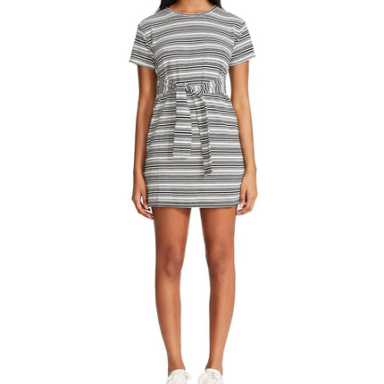 BB Dakota Women's Show Your Stripes Casual Dress, Black, Small