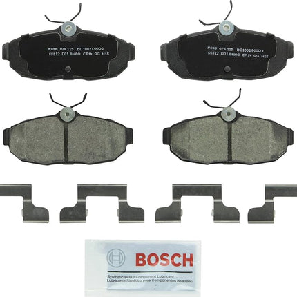 BOSCH BC1082 QuietCast Premium Ceramic Disc Brake Pad Set - Compatible with Select Avanti; Ford Mustang; REAR