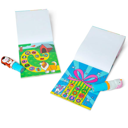 Melissa & Doug Sticker WOW!� Dog and Unicorn Bundle: 2 Activity Pads, 2 Sticker Stampers, 600 Stickers