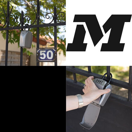 MASTER LOCK High Security Portable Key Safe, Medium 105 x 188 x 43 mm, Outdoor, for Home Office Industries Vehicles
