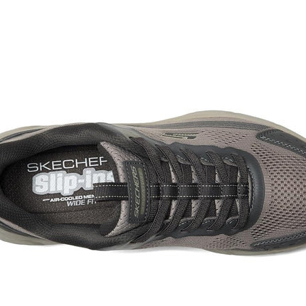 Skechers Men's Hillcrest 2.0 Hands Free Slip-in Sneaker, Dark Taupe, 9.5 UK Wide