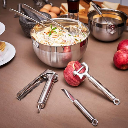 Rosle Stainless Steel Round-Handle Peeler, 7.3-inch