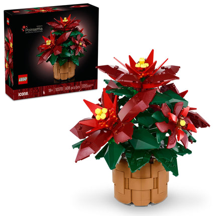 LEGO Icons Poinsettia Building Set - Artificial Fl