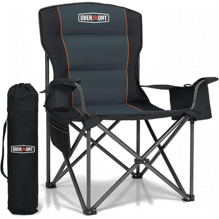 Overmont Oversized Folding Camping Chair - Fully P