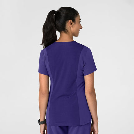 Wink Women's Women's Flex-n-Reach V-Neck Scrub Top, Grape, S