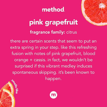 Method All-purpose Cleaning Wipes, Pink Grapefruit, 70 Count (Pack of 3)