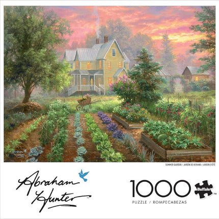 Buffalo Games - Abraham Hunter - Summer Garden - 1000 Piece Jigsaw Puzzle for Adults - Challenging Puzzle Perfect for Game Nights - Finished Size is 26.75 x 19.75
